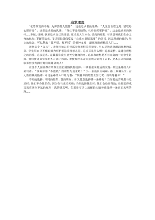 追求理想MicrosoftWord文档