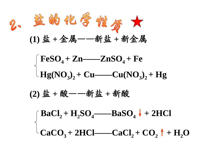 人教版九年级化学盐化学肥料复习课件_第3页