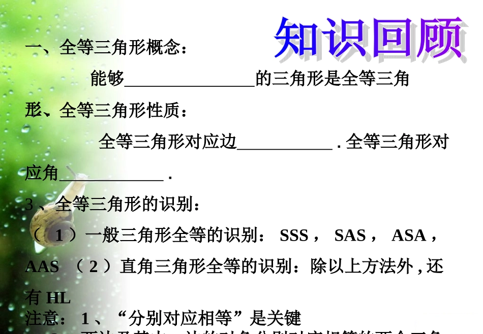 全等三角形性质判定复习课件_第2页