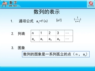 数列的递推公式