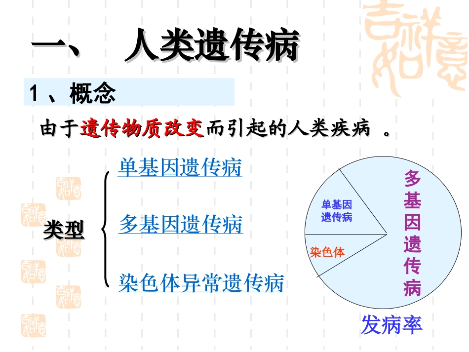 【生物】53人类遗传病课件1（人教版必修2）_第3页