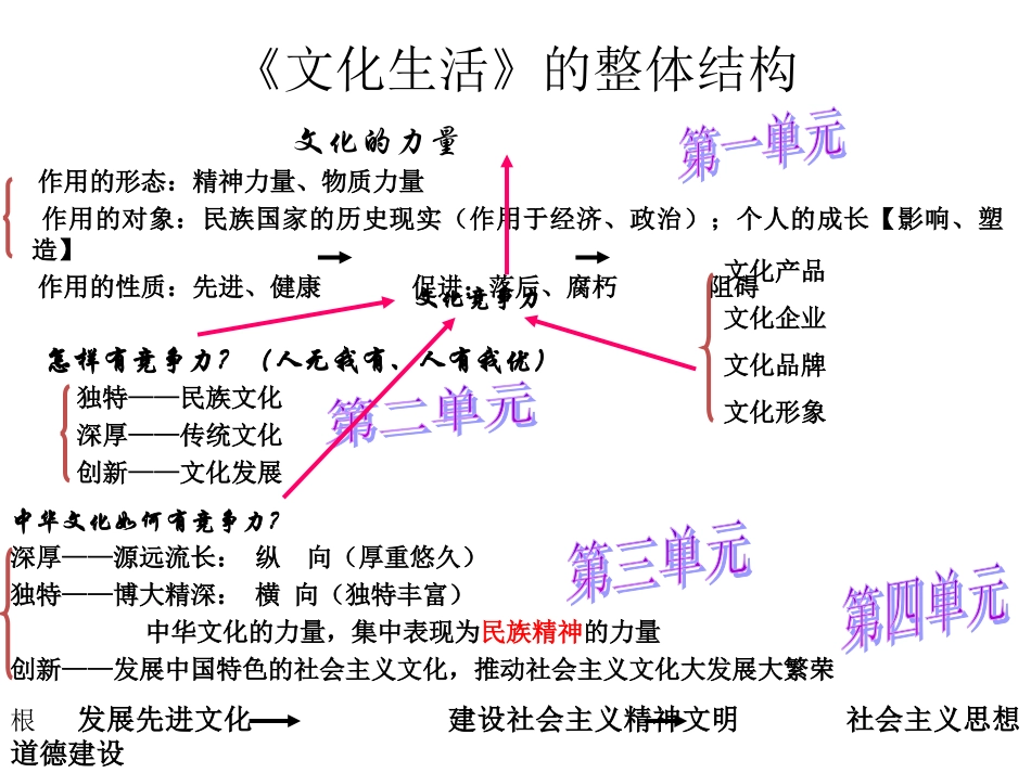 高二政治文化生活期末复习_第3页