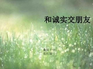 从小做诚实守信的人2