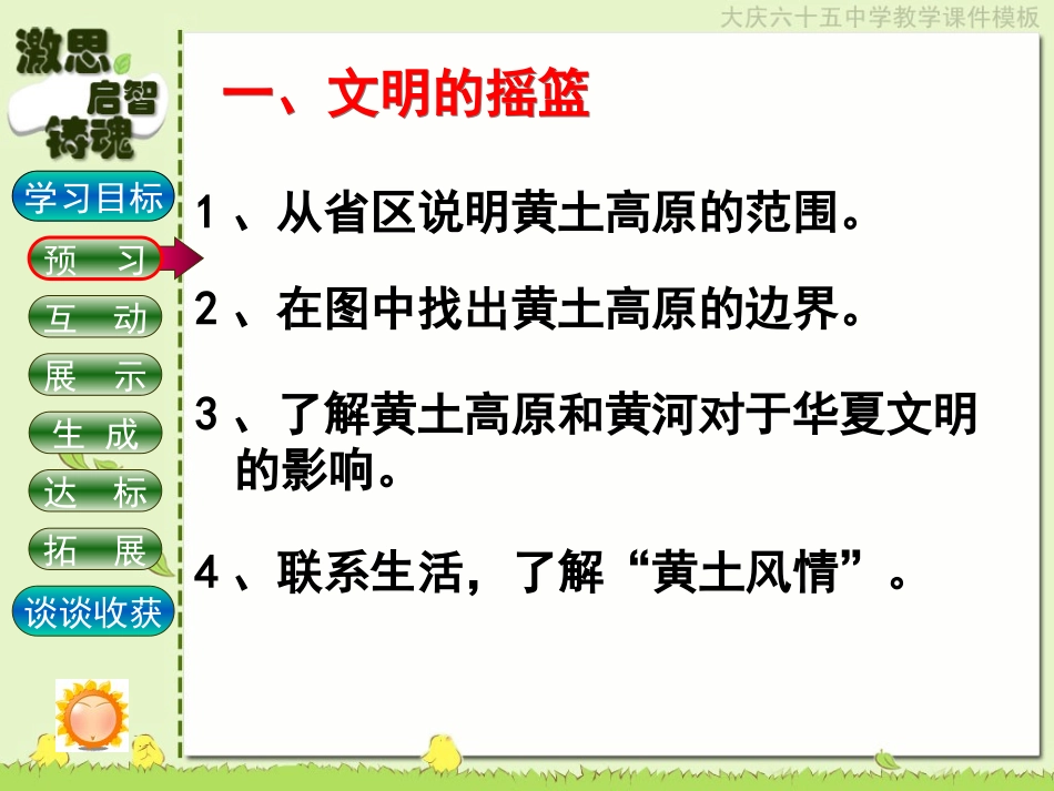 初中二年级地理下册第六章北方地区第三节世界最大的黄土堆积区—第一课时课件_第3页