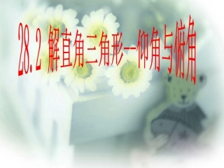 解直角三角形(2)