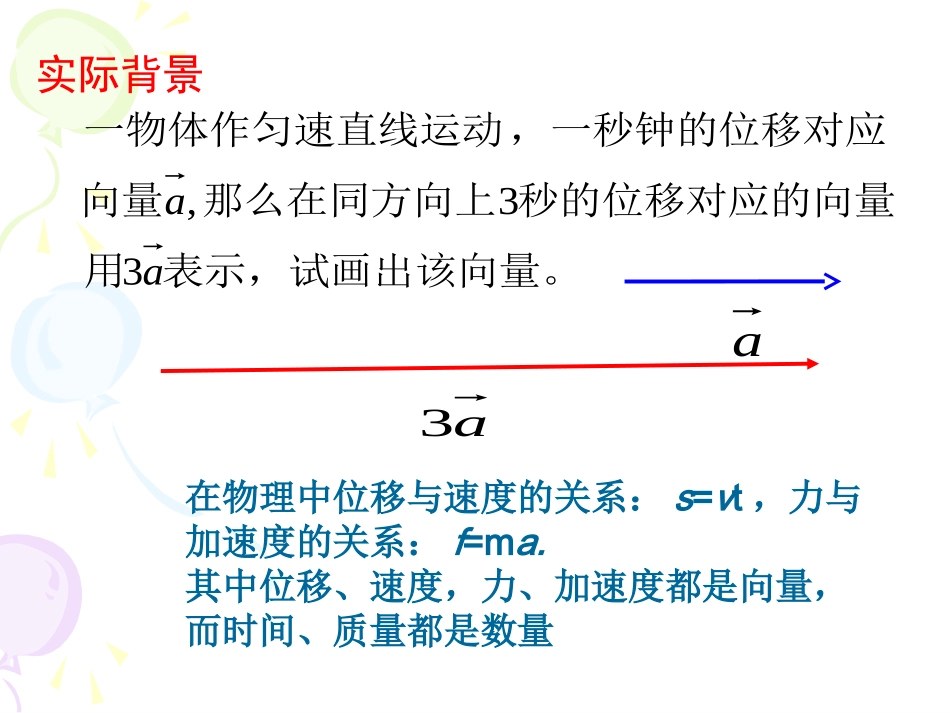 向量数乘运算及其几何意义_第3页