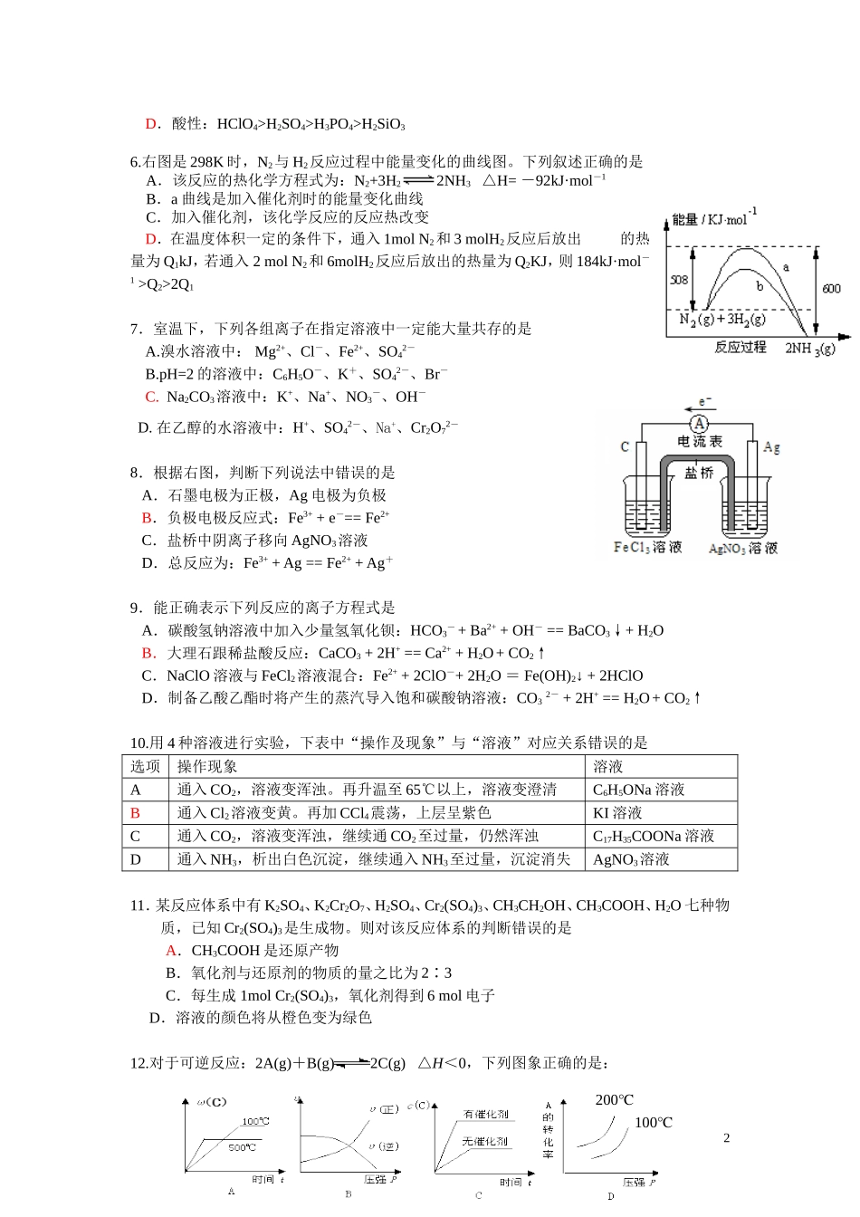 2011-2012高二化学（理）_第2页