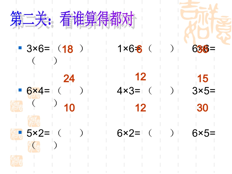 的乘法口诀复习_第3页