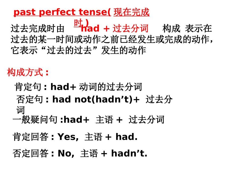 过去完成时(详细讲解)_第3页