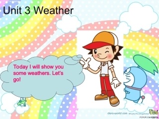 pep小学英语四年级下册Unit3_weather_partB_partC