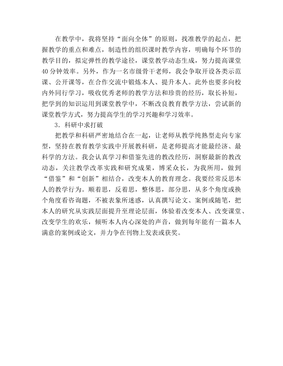 骨干教师个人发展规划 _第2页