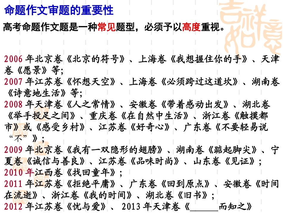 命题作文审题立意_第2页