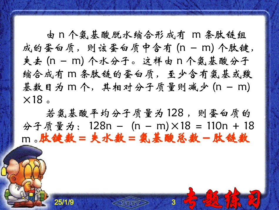 高三复习专题－生物学中的数学计算_第3页