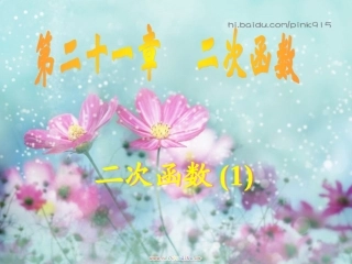 初中三年级数学下册第26章二次函数261二次函数第一课时课件