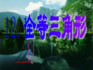 2013年秋新人教版八年级上121全等三角形课件