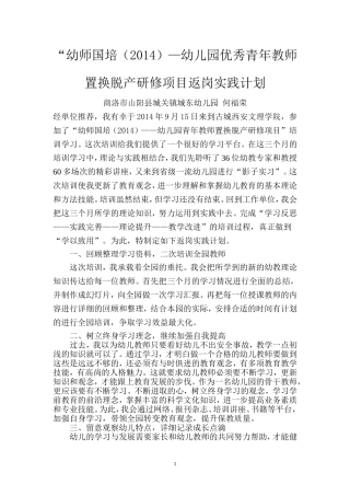 返岗实践计划