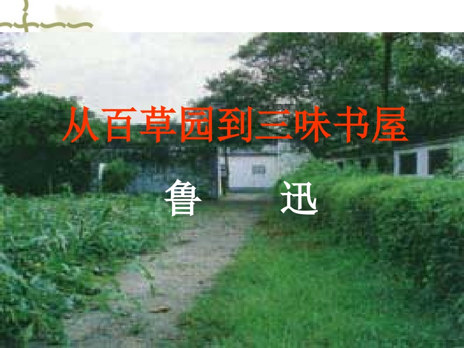 从百草园到三味书屋1_第2页