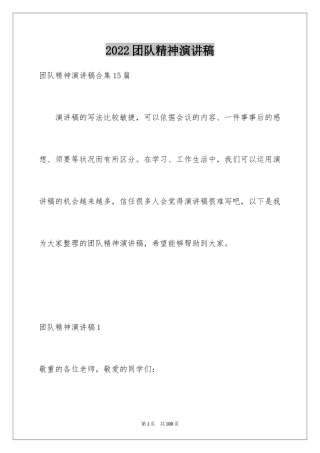 2024团队精神演讲稿_559