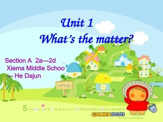 2014年八年级下Unit1What’sthematter（第1课时）课件（21页）