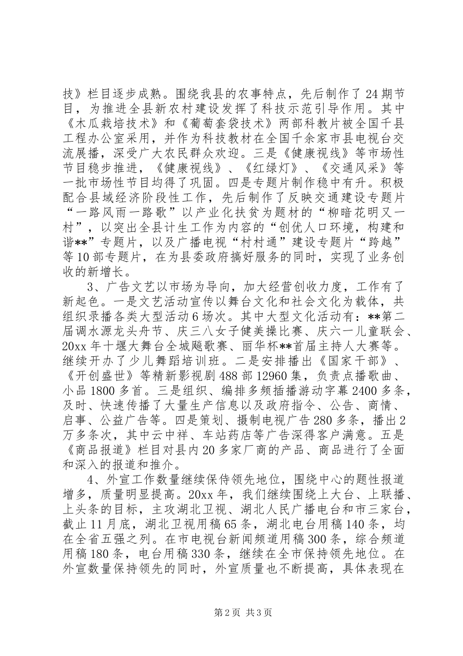 广电局工作总结 _第2页