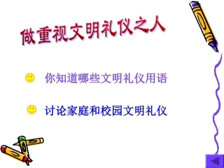 做一个文明礼仪人-主题班会课件