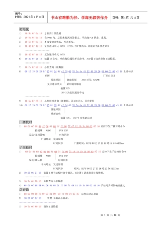 深圳南瑞IEC-103例子报文
