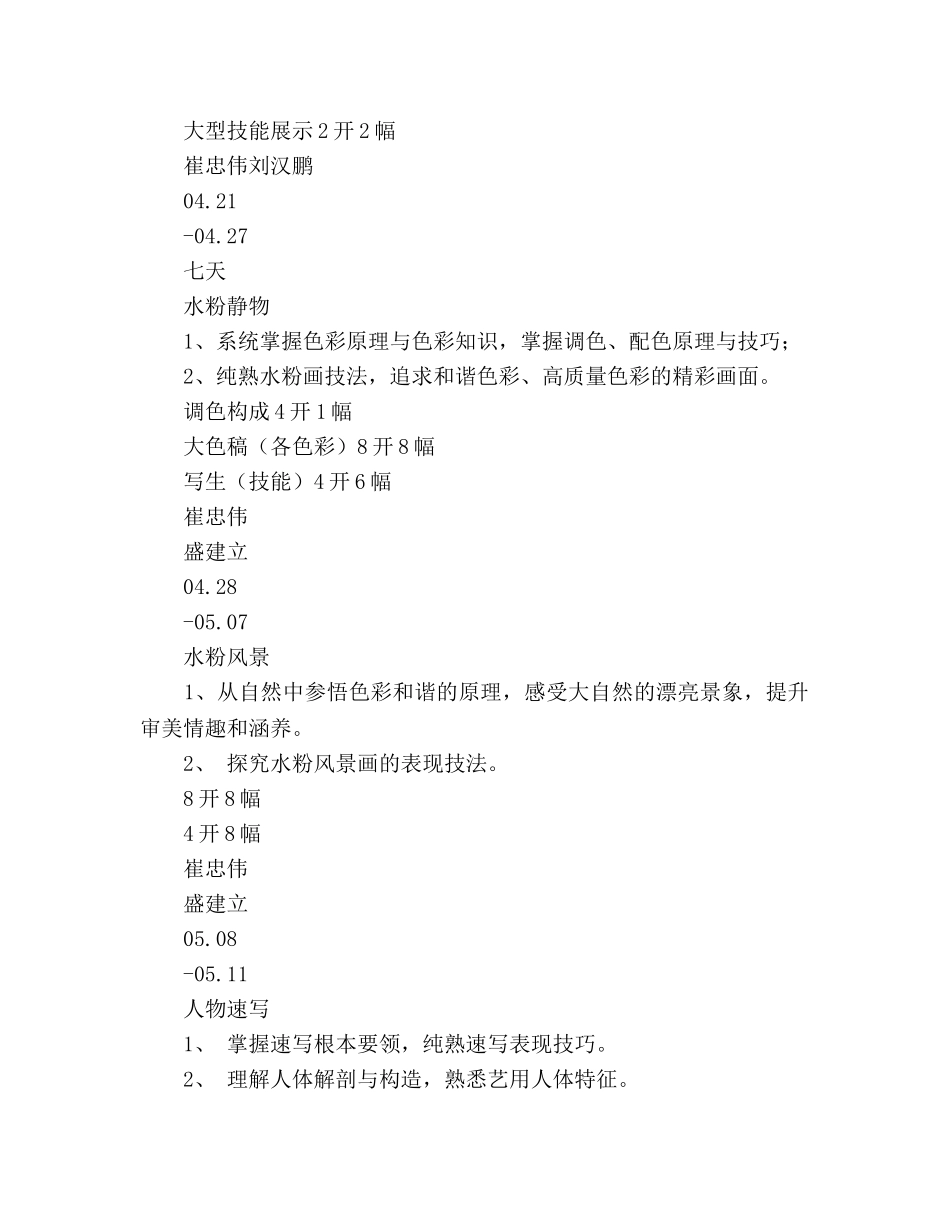 教师研修参考计划 _第2页