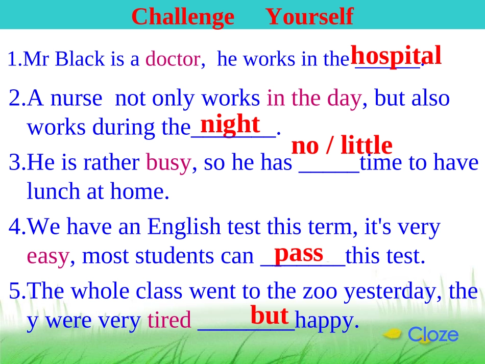 中考英语专项复习：完形填空解题技巧_第2页