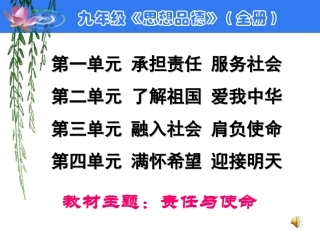 九第一课第一框
