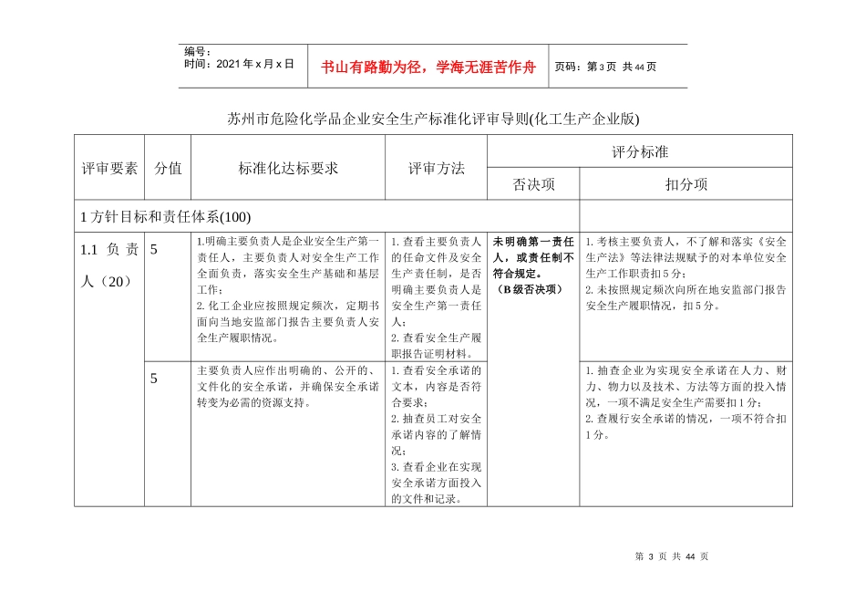 化学品企业安全生产标准化评审导则(化工生产企业版)_第3页