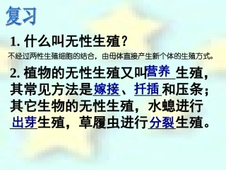 植物的有性生殖