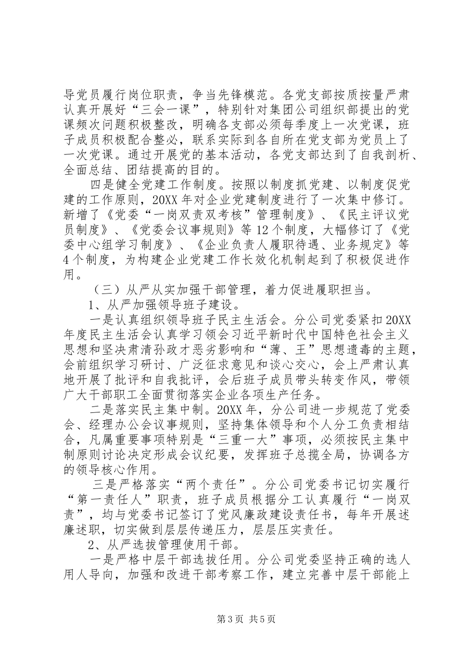 分公司党委202X年党建工作总结_第3页