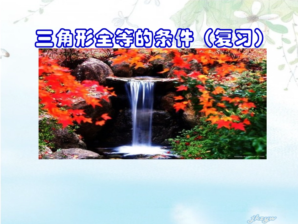 _全等三角形复习(高效)_第1页