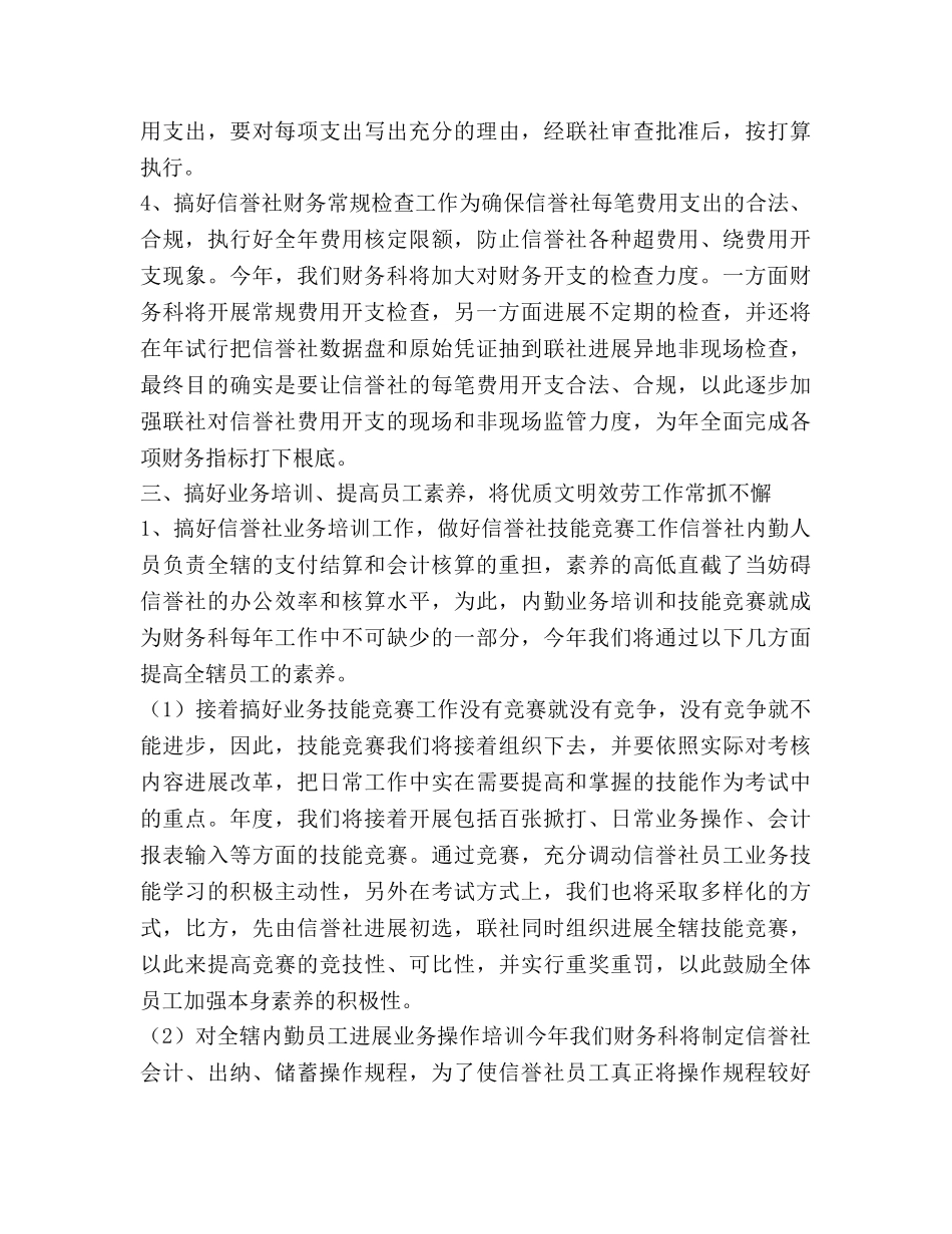 信用联财务工作参考计划范文 _第3页