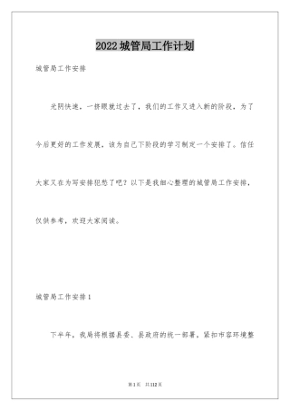 2024城管局工作计划_1