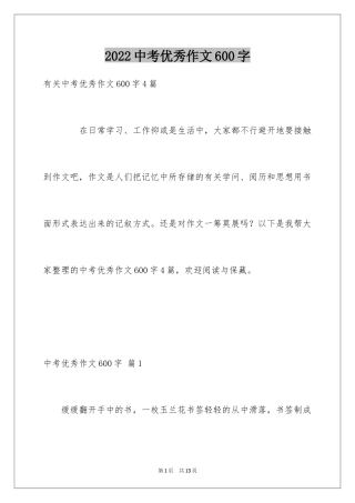 2024中考优秀作文600字_11