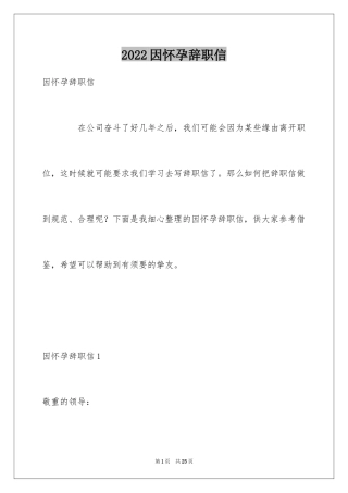 2024因怀孕辞职信_5