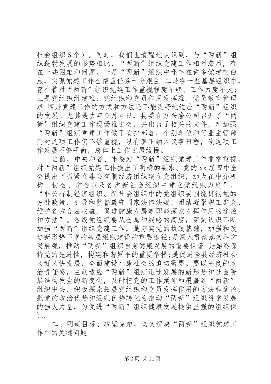XX年两新会议讲话发言稿_第2页