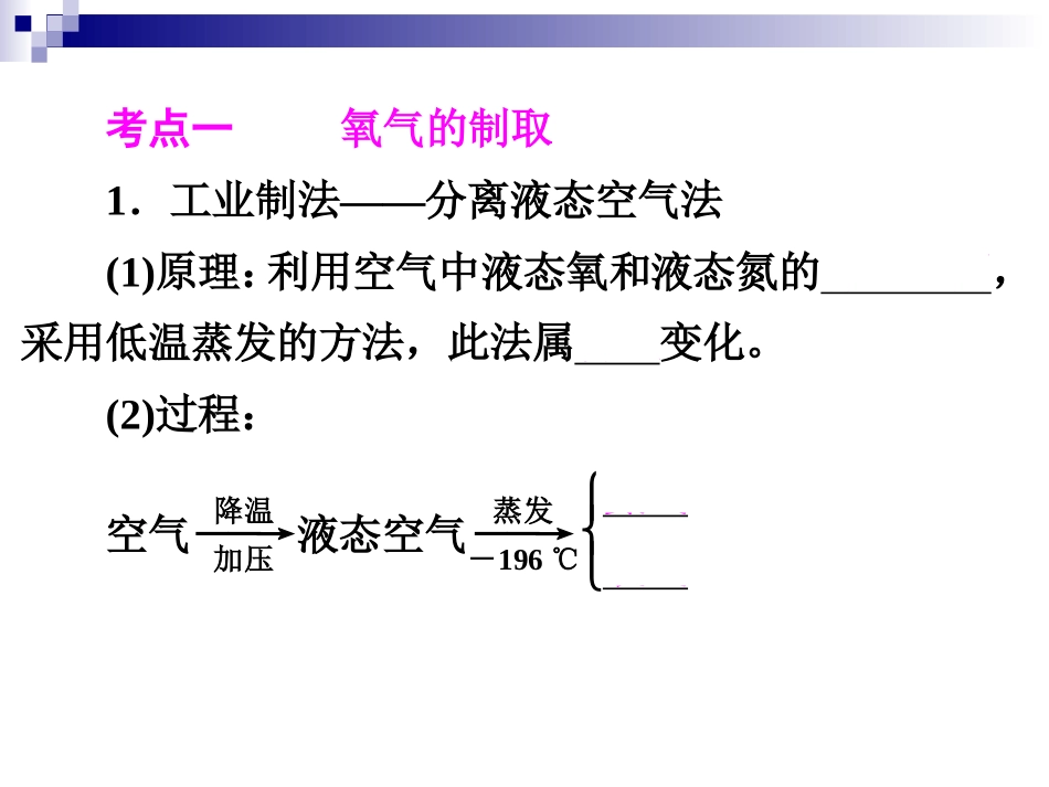 2015年中考化学第二单元　我们周围的空气第3讲　氧气的制取（共68张PPT）_第3页