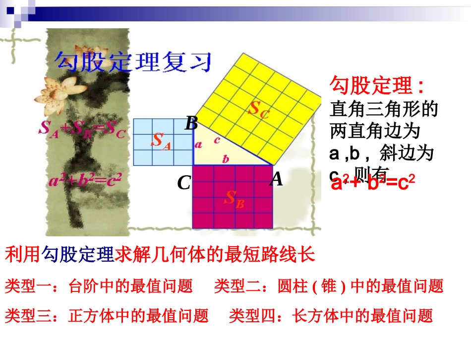 利用勾股定理求解几何体的最短路线长_第2页