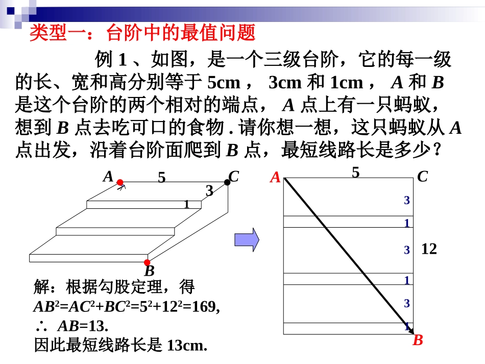 利用勾股定理求解几何体的最短路线长_第3页