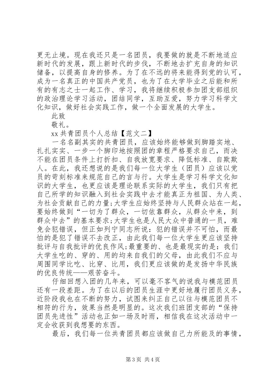 共青团员个人总结 _第3页