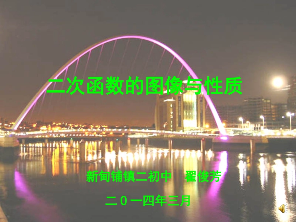 二次函数课件20140324_第1页