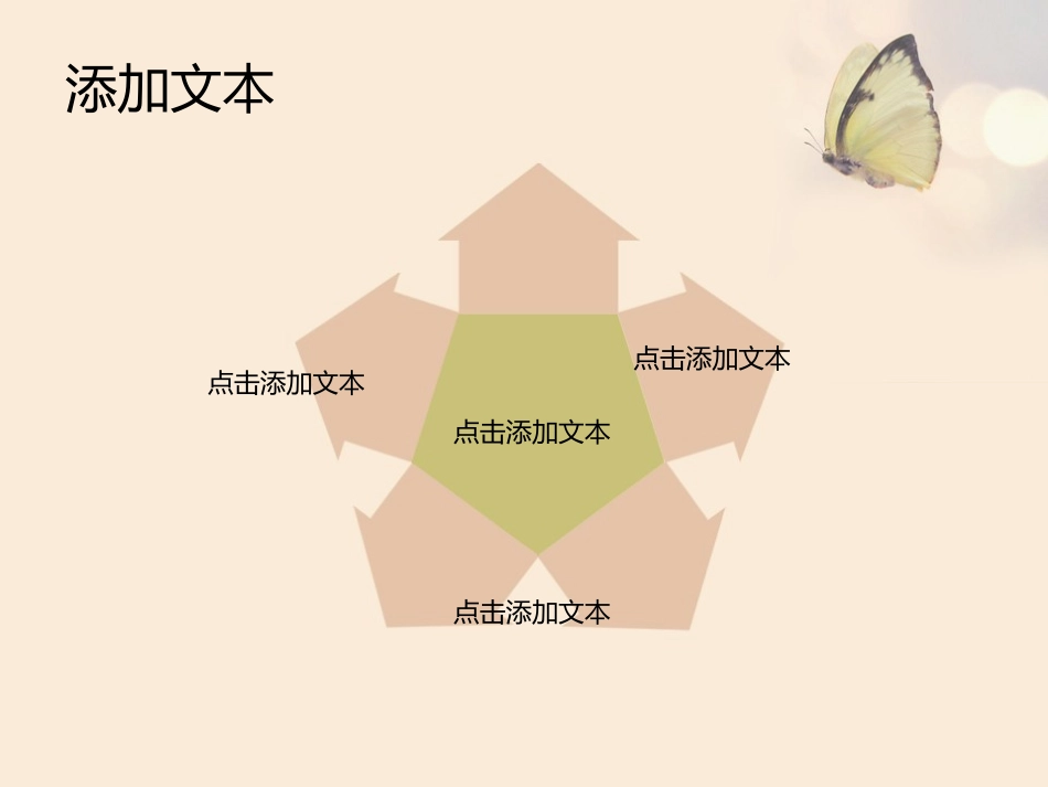 蝴蝶淡雅柔美PPT模板_第3页