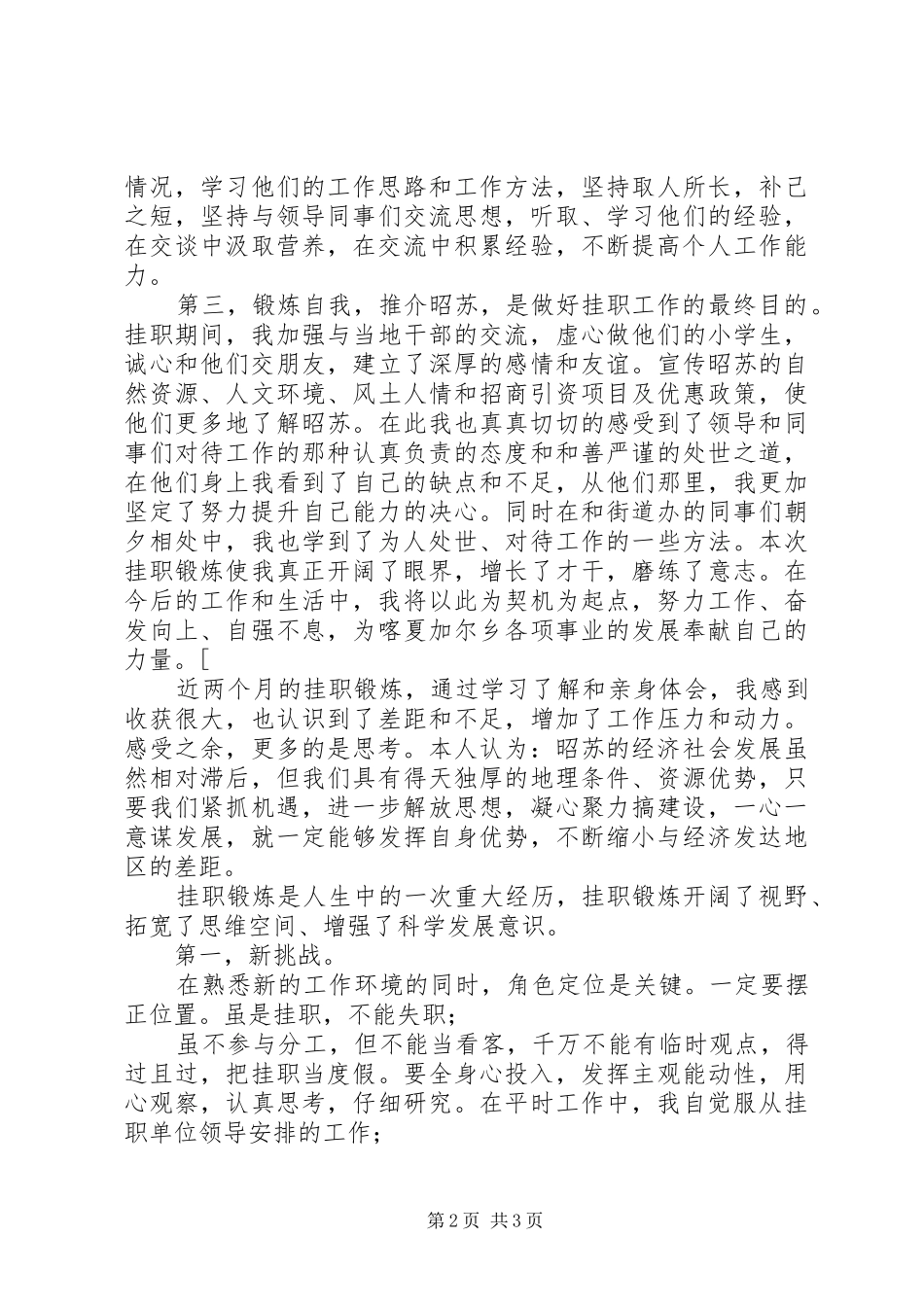 挂职干部体会心得_第2页