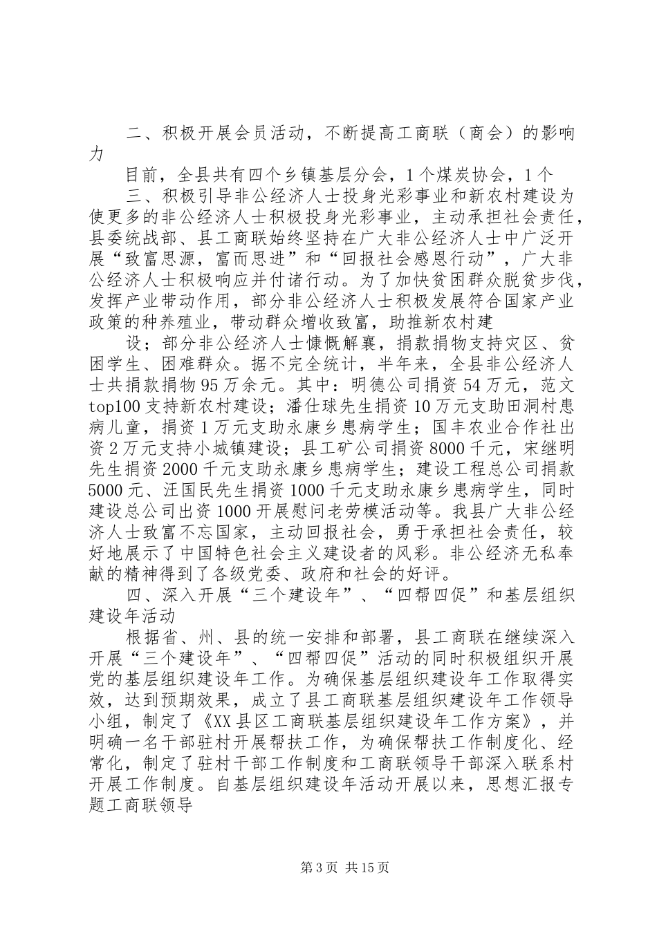 工商联半年工作总结 _第3页