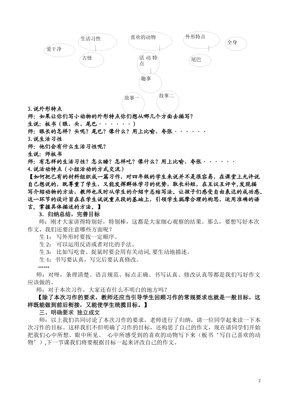 小学语文四年级上册《写一种自己喜欢的小动物》_第2页
