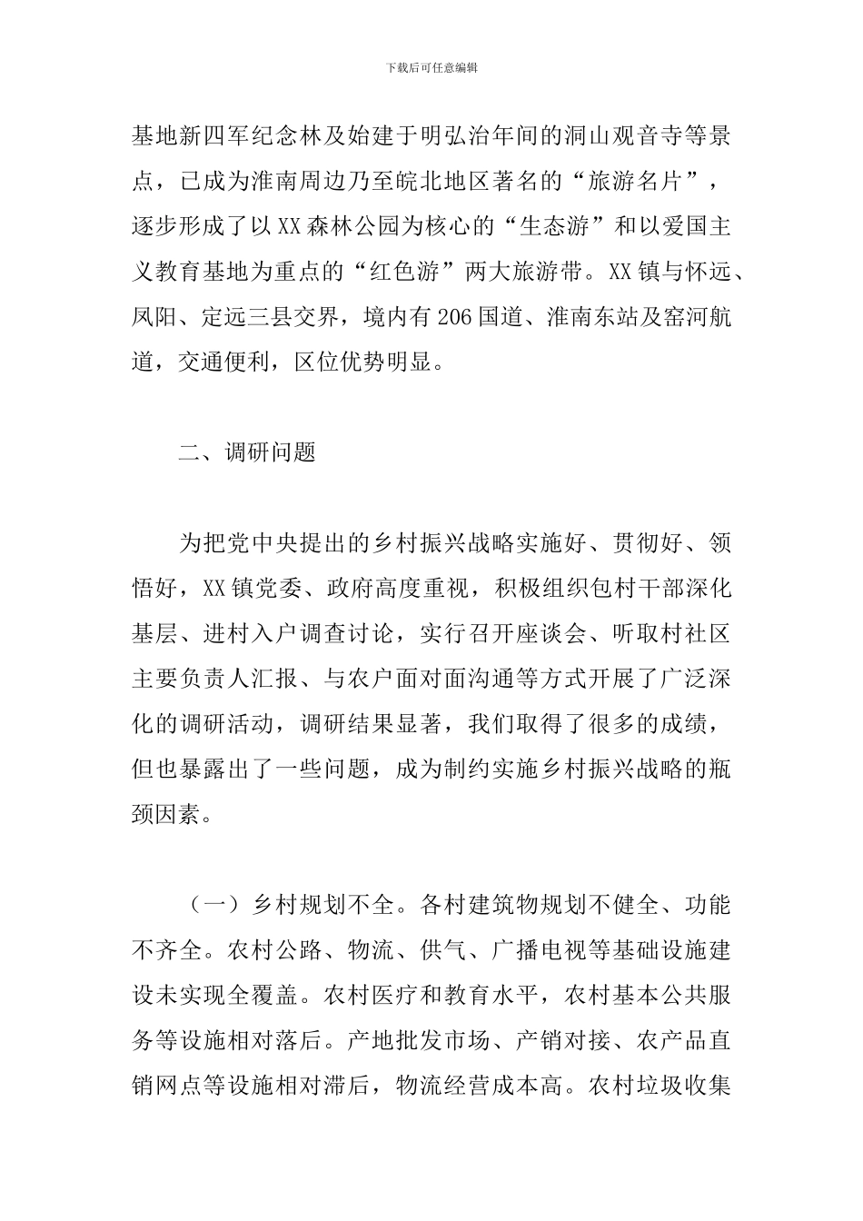 贯彻落实乡村振兴战略调研报告_第2页