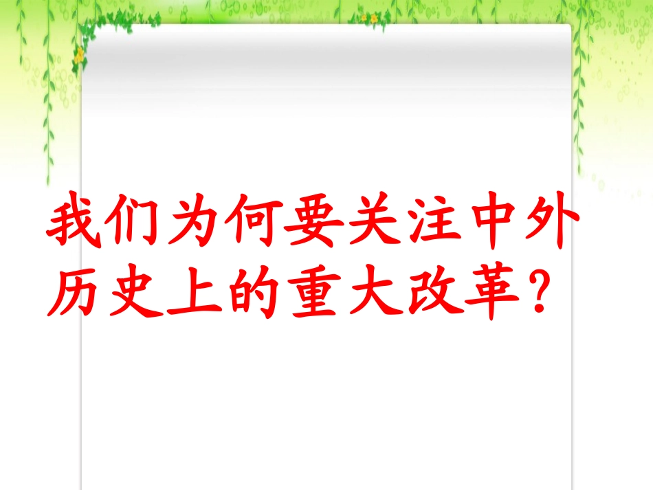 中考专题复习——世界历史上的改革_第3页