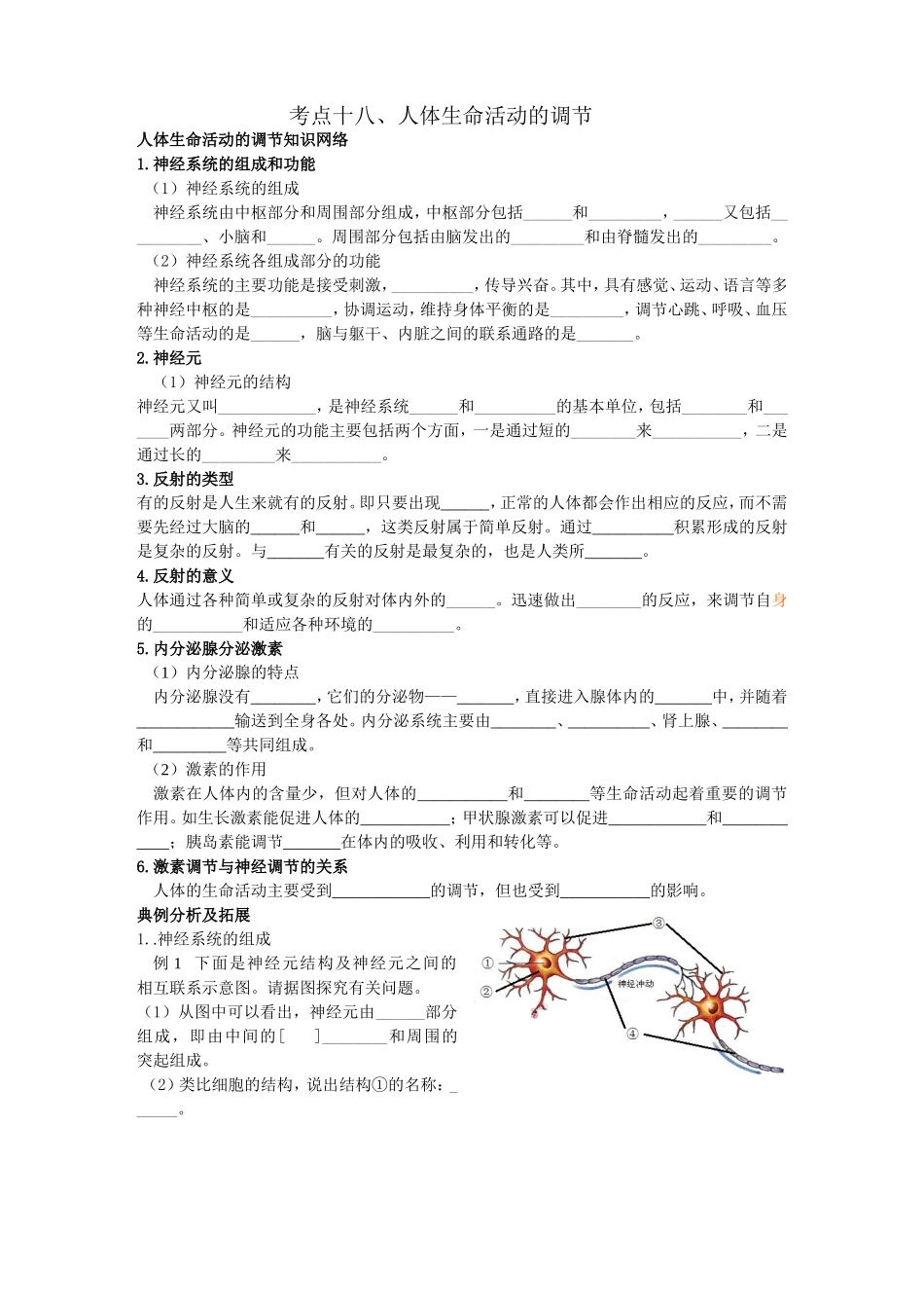 人体生命活动的调节_第1页